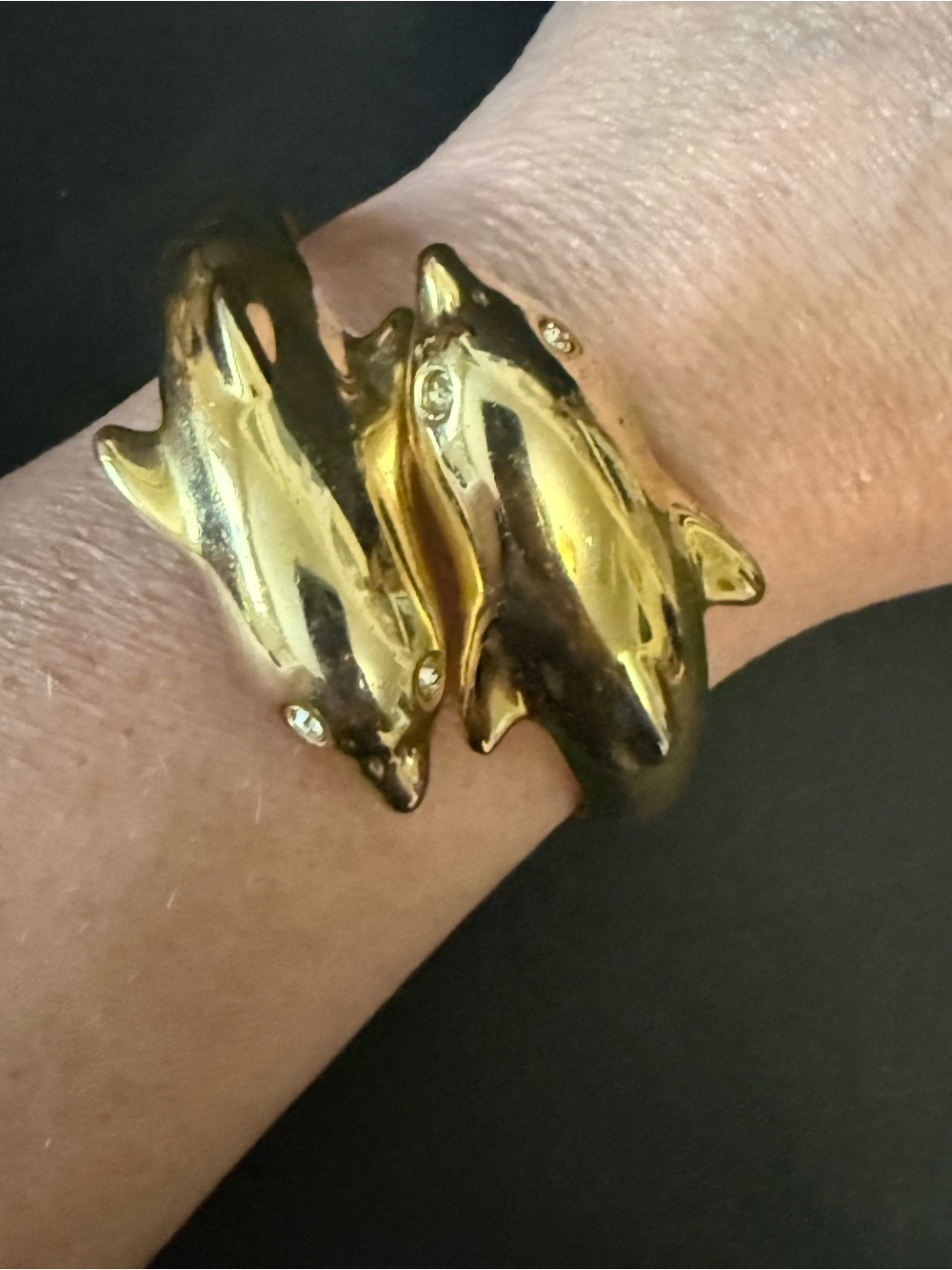 Gold Dolphin Wrap Bracelet - Picture 2 of 9